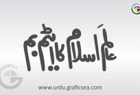 Aalam e Islam Ka Item Bumb Urdu Word