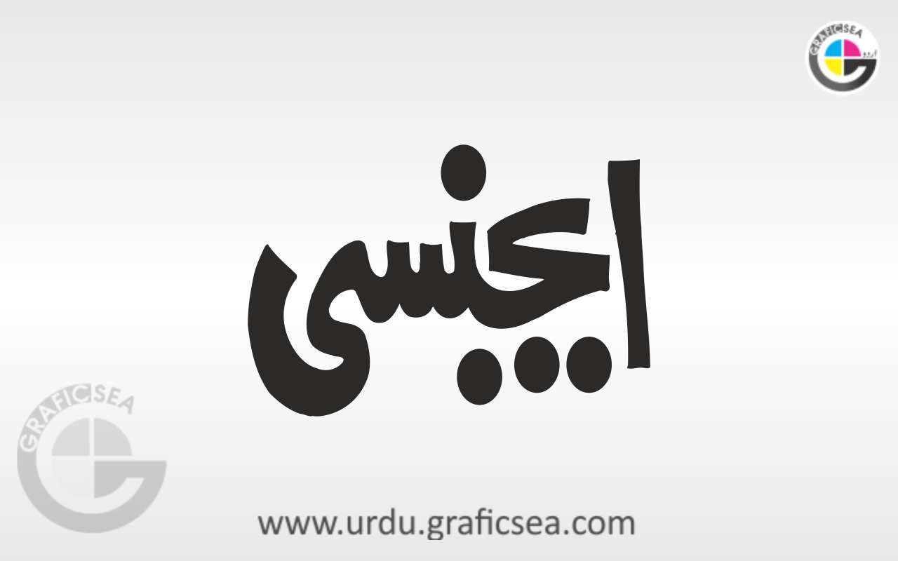 Agency Urdu Word Calligraphy Free