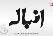Ambala Shop or Business Urdu Name Calligraphy