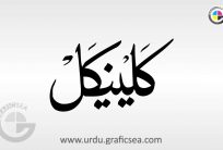 Clinical Urdu Word Calligraphy Free