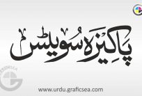 Pakeeza Sweets Urdu Business Name Calligraphy