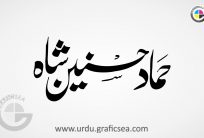 Hamad Husnain Shah Urdu Name Calligraphy