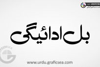 Bill Adaigi Word Urdu CalligraphBill Adaigi Word Urdu Calligraphy Freey Free
