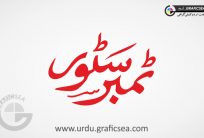 Timber Store Urdu Shop Name Calligraphy