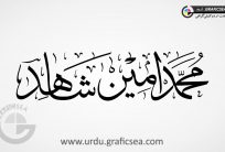 Ameen Shahid Urdu Name Calligraphy Free