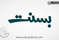 Basant, Kite Flying Event Urdu Calligraphy