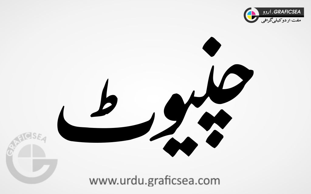 Chiniot City Name Urdu Calligraphy