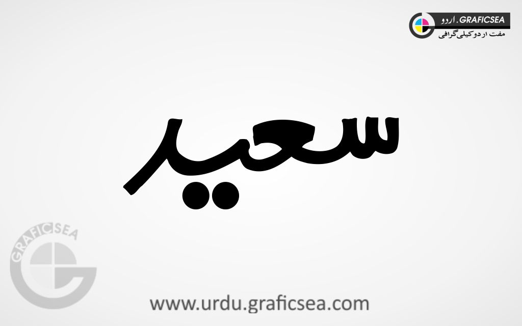 Saeed Urdu Name Calligraphy Free