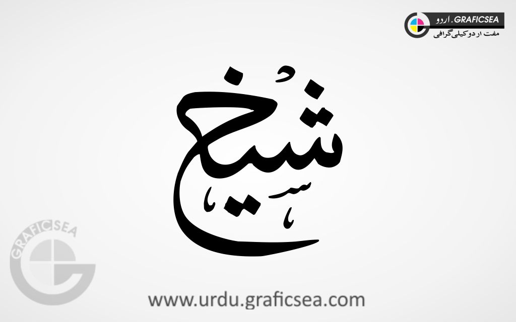 Shaikh Urdu Name Calligraphy Free