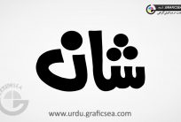 Shan Urdu Name Calligraphy Free