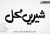 Mehal Shop Name Urdu Calligraphy