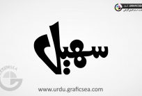 Sohail Urdu Name Calligraphy Free