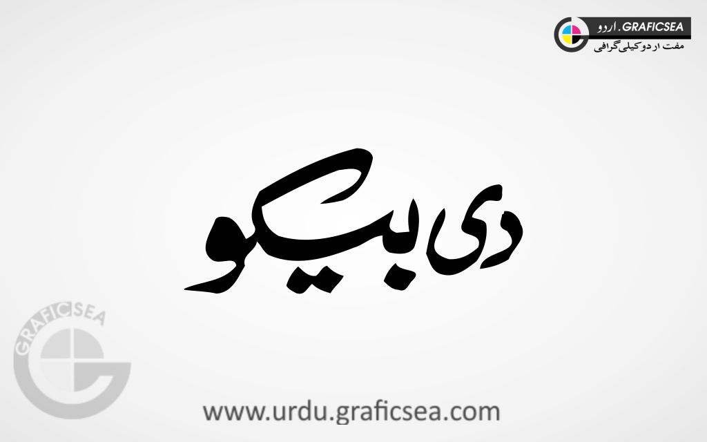 The Bico Shop Name Urdu Calligraphy