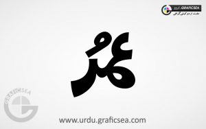 Umar Urdu Name Calligraphy Free