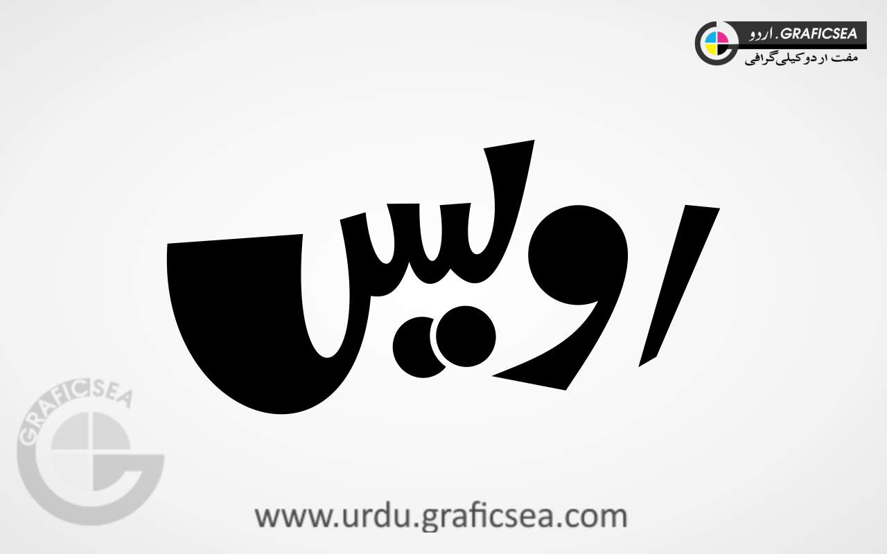 Owais, Awais Urdu Name Calligraphy