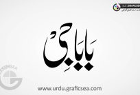 Baba G Urdu Font Calligraphy