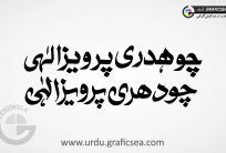 Choudary Pervaiz Elahi Urdu Font Calligraphy