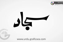 Sajjad Urdu Name Calligraphy
