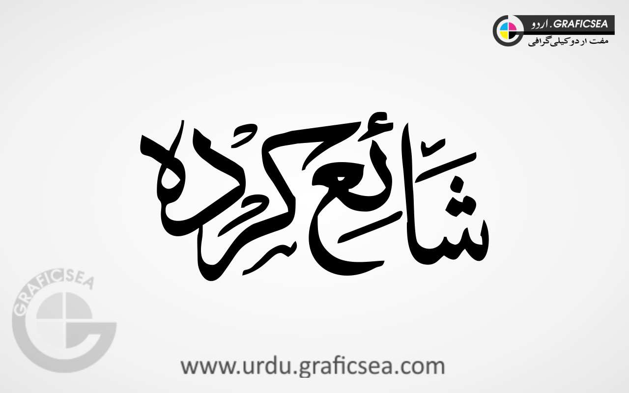 Shahyaa Karda Publishing Urdu Word Calligraphy