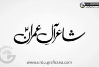 Shayir All e Imran AS Urdu Word Calligraphy