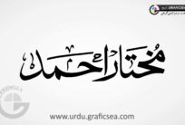 Mukhtar Ahmed, Mokhtar Ahmad Urdu Calligraphy