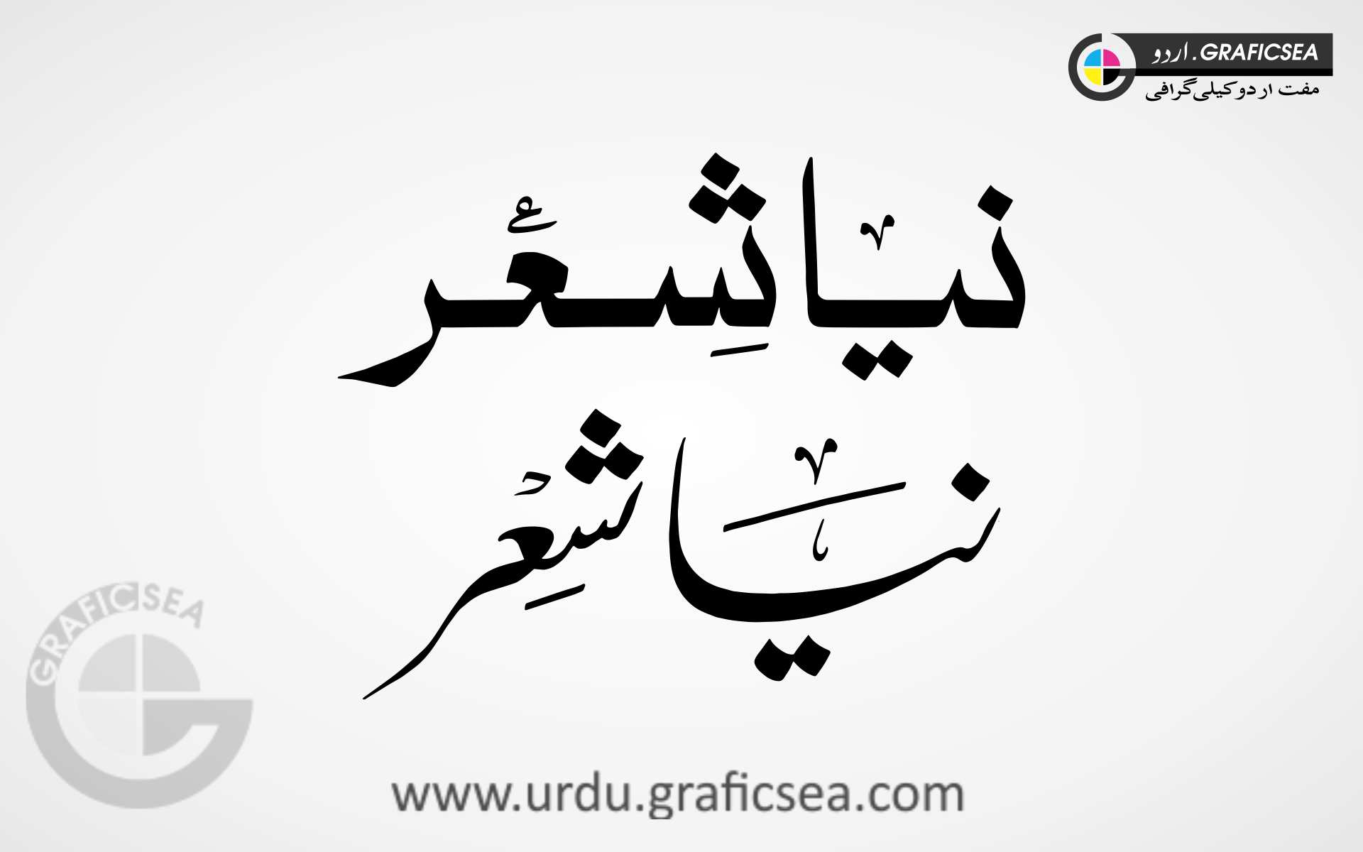 Naya Shair 2 Style Urdu Calligraphy