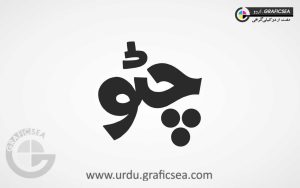Chitto, Chatto Urdu Word Calligraphy